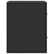 Стенни нощни шкафчета 2 бр., черни 40x31x39,5 cm