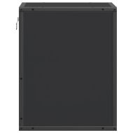 Стенно нощно шкафче черно 40x31x39,5 cm