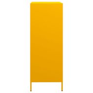Висок шкаф, горчица жълто, 68x39x103,5 см, стомана