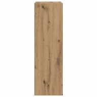 Шкаф за книги/бюфет занаятчийски дъб 66x30x98см инженерно дърво