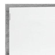 LED огледало за баня, сив сонома, 100x8,5x37см, инженерно дърво