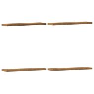 Стенни рафтове 4 бр дъб артизан 40x20x1,5 см инженерно дърво