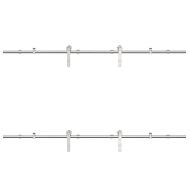 Механизъм за плъзгаща врата 183 см неръждаема стомана сребрист