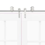 Механизъм за плъзгаща врата 183 см неръждаема стомана сребрист