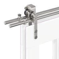 Механизъм за плъзгаща врата 183 см неръждаема стомана сребрист