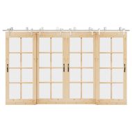 Механизъм за плъзгаща врата 366 см неръждаема стомана сребрист