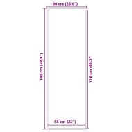 Изтривалка, кафява, 60x180 см