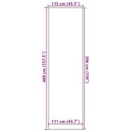 Изтривалка, кафява, 115x400 см