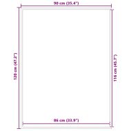 Изтривалка, черна, 90x120 см