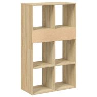 Библиотека, дъб сонома, 66x31x112 см, инженерно дърво