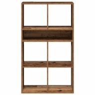 Библиотека, старо дърво, 66x31x112 см, инженерно дърво