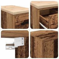 гаражни шкафове, 2 бр, старо дърво инженерно дърво