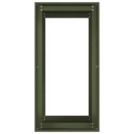 Кашпа, маслиненозелена, 40x80x80 см, стомана