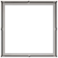 Кашпа, 80x80x30 см, неръждаема стомана