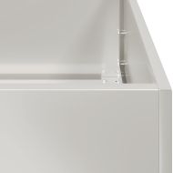 Кашпа, 80x80x30 см, неръждаема стомана