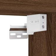 гараж стена шкафове, 2 бр, kафяв дъб, инженерно дърво