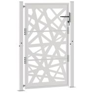 Градинска порта 100x150 см, устойчива на атмосферни влияния стомана, лек дизайн