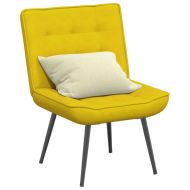 Релаксиращ стол жълт 64x74x84 cm кадифе