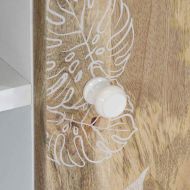 ТВ шкаф, 80x31,5x46 см, мангово дърво масив