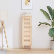 Врата на шкафа с извит дизайн 99x29,5 cm масивна дървесина бор