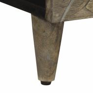 Масичка за кафе Светло сиво 80x50x40 cm Масивна дървесина Манго