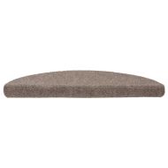 Изтривалки за стълби, самозалепващи се, 20 бр., 56x17x3 см, бежови, полукръгли