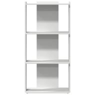 Библиотека 3 рафта бяла 60x30x120 см инженерно дърво