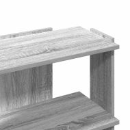 Библиотека 3 рафта сив сонома 60x30x60 см инженерно дърво