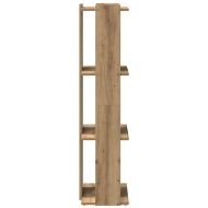 Библиотека 3 рафта дъб артизан 60x30x120 см инженерно дърво