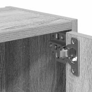 Библиотека, сив сонома, 40x24x52 см, инженерно дърво