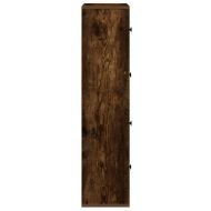 Библиотека, опушен дъб, 60x24x101,5 см, инженерно дърво
