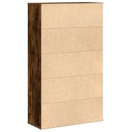 Библиотека, опушен дъб, 60x24x101,5 см, инженерно дърво