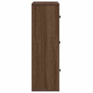 Библиотека, кафяв дъб, 60x24x76,5 см, инженерно дърво