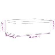 Дървена кутия с капак черна 40x30x13 cm масивна дървесина бор