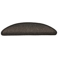 Самозалепващи стелки за стълби сизал 30 бр 56x17x3 см антрацит