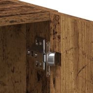 Шкаф за перална машина Старо дърво 64x24x190 cm