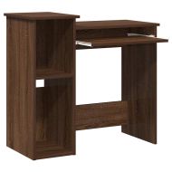 Бюро с рафтове, кафяв дъб, 84x40x78 см, инженерно дърво