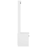 vidaXLL Дърво за антре SANDNES бяло 45x40x159,5 cm