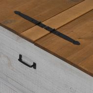 Скрин за съхранение HALDEN бял 91x91x47 cm бор