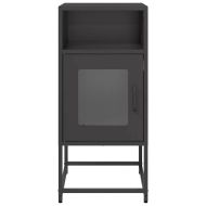 Нощно шкафче черно 36x39x78 cm Студено валцувана стомана