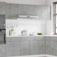 Висящ шкаф "Lyon", бетонно сив, 30x31x60 см, инженерно дърво