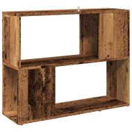 Шкаф за книги/разделител на стаи Старо дърво 80x24x63 cm