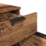 Мобилен шкаф за документи с колелца Старо дърво 45x38x54 cm