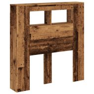 LED табла за глава Старо дърво 100x18,5x103,5 cm