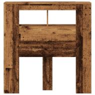 LED табла за глава Старо дърво 100x18,5x103,5 cm