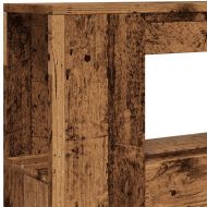 LED табла за глава Старо дърво 100x18,5x103,5 cm