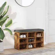 Пейка за обувки от старо дърво 82x32x50 cm Инженерна дървесина