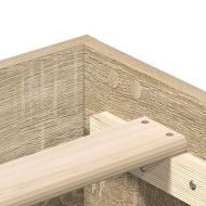 Рамка за легло без матрак сонома дъб 100x200 см инженерно дърво