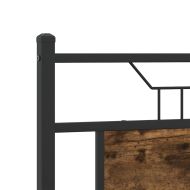 Рамка за легло без матрак опушен дъб 140x200 см инженерно дърво