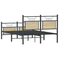 Рамка за легло без матрак сонома дъб 120x190 см инженерно дърво